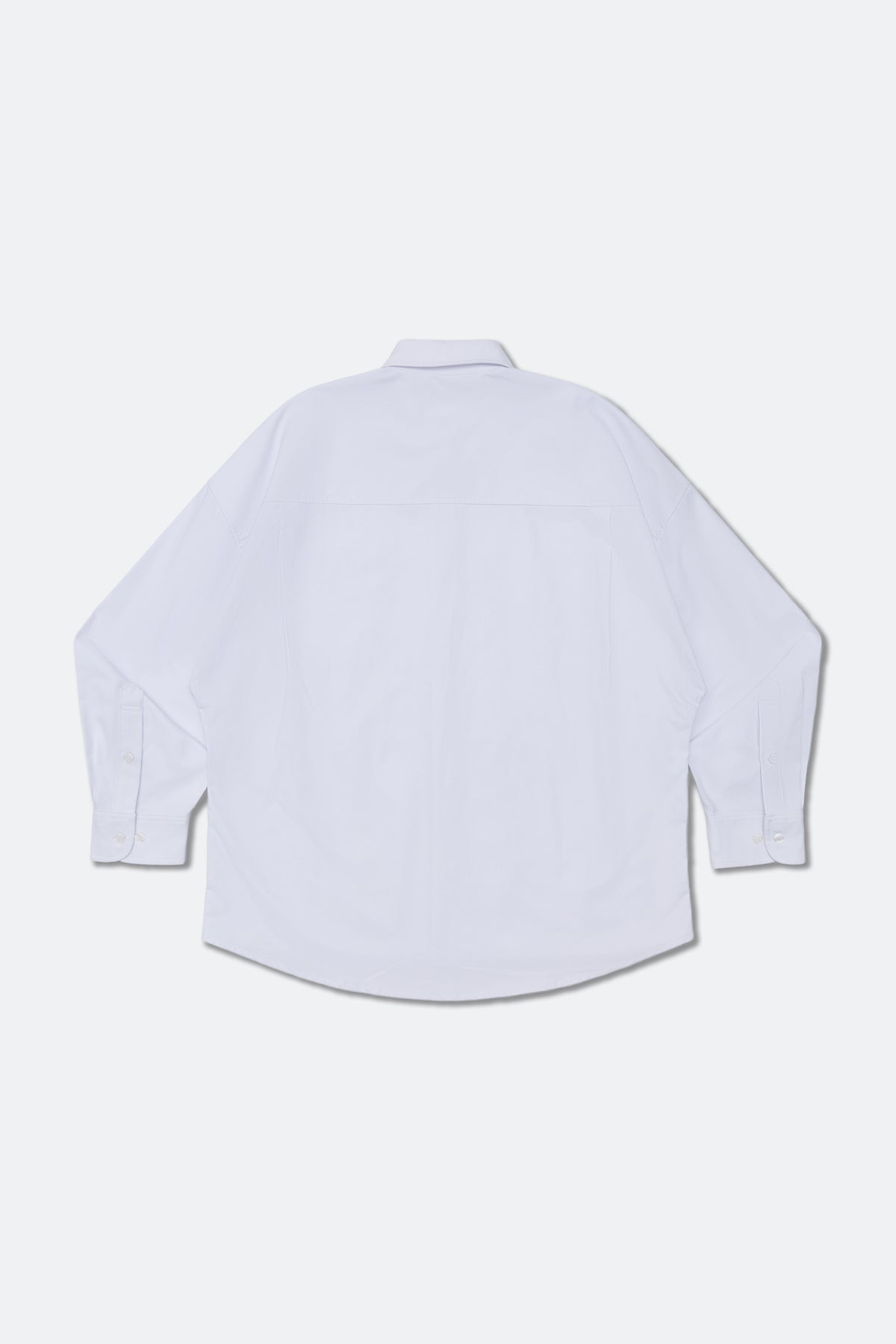 GROCERY ASYMMETRIC POCKET OXFORD SHIRT/ WHITE