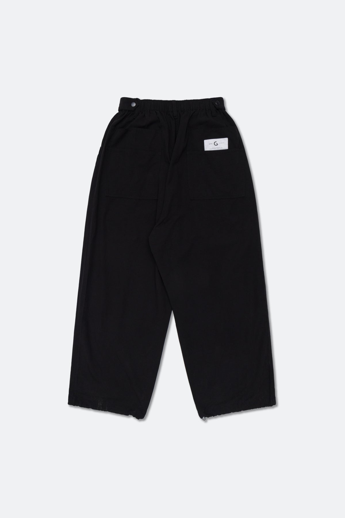 GROCERY BALLOON FIT WIDE PANTS/ BLACK