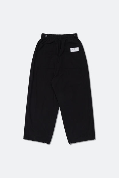 GROCERY BALLOON FIT WIDE PANTS/ BLACK