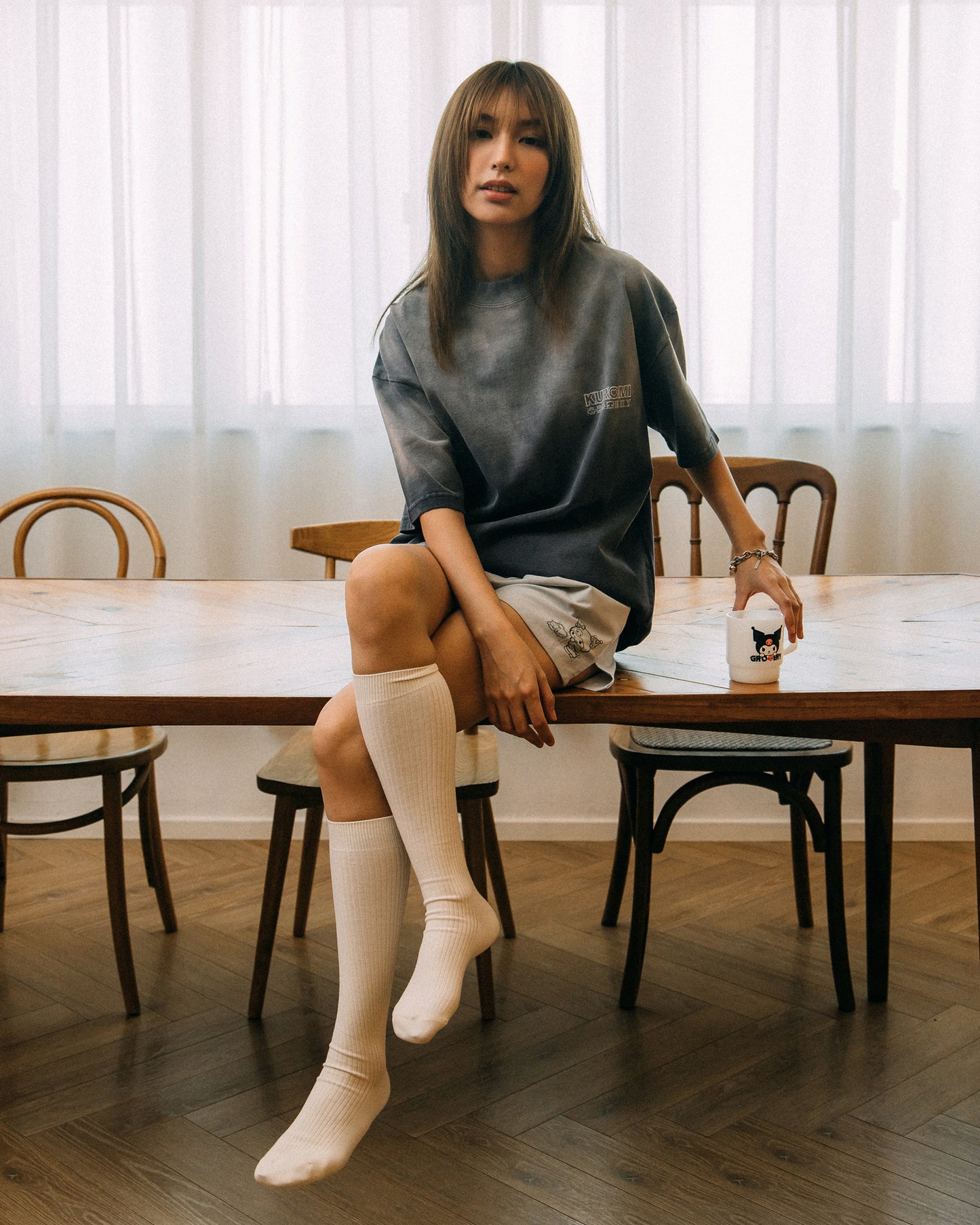 GROCERY | KUROMI BOXER SHORTS/ GREY