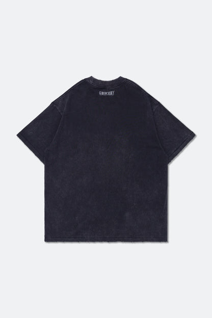 GROCERY VINTAGE EAGLE GRAPHIC WASHED BOXY TEE/ CHARCOAL