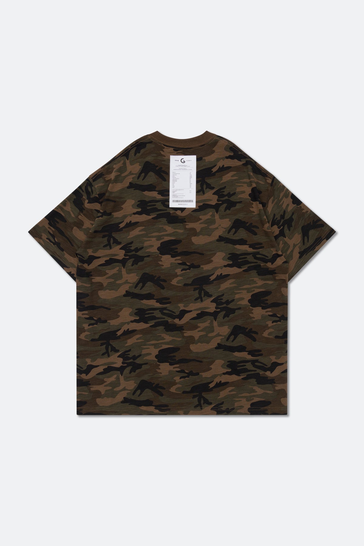 GROCERY INVOICE TEE/ CAMO