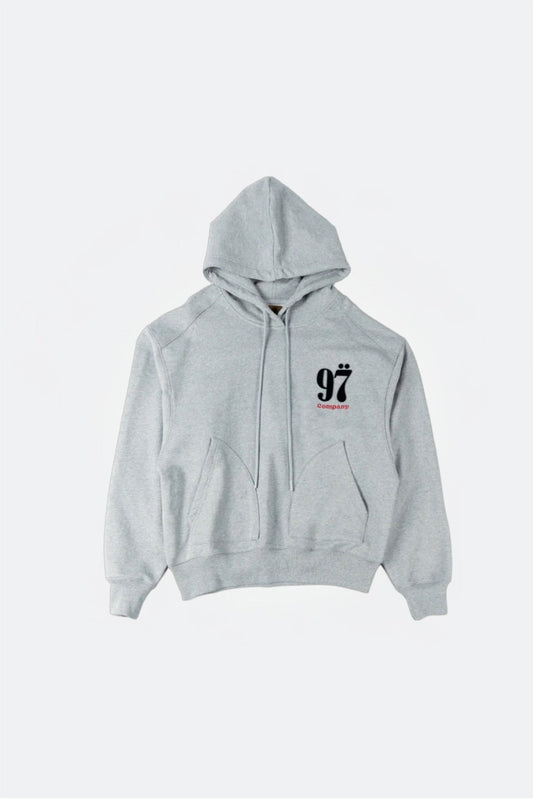 1997SHELL STOCK LOGO HOODIE/ GREY - GROGROCERY
