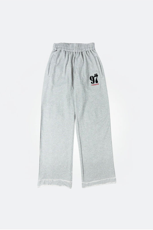 1997SHELL STOCK LOGO SWEATPANTS/ GREY - GROGROCERY