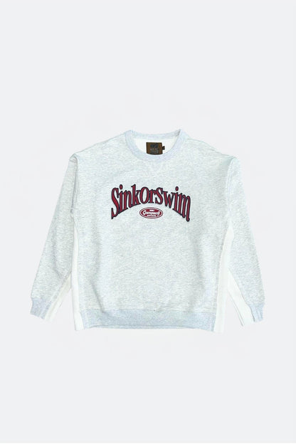 1997SHELL UNIVERSITY SWEATER/ PATCH WHITE - GROGROCERY
