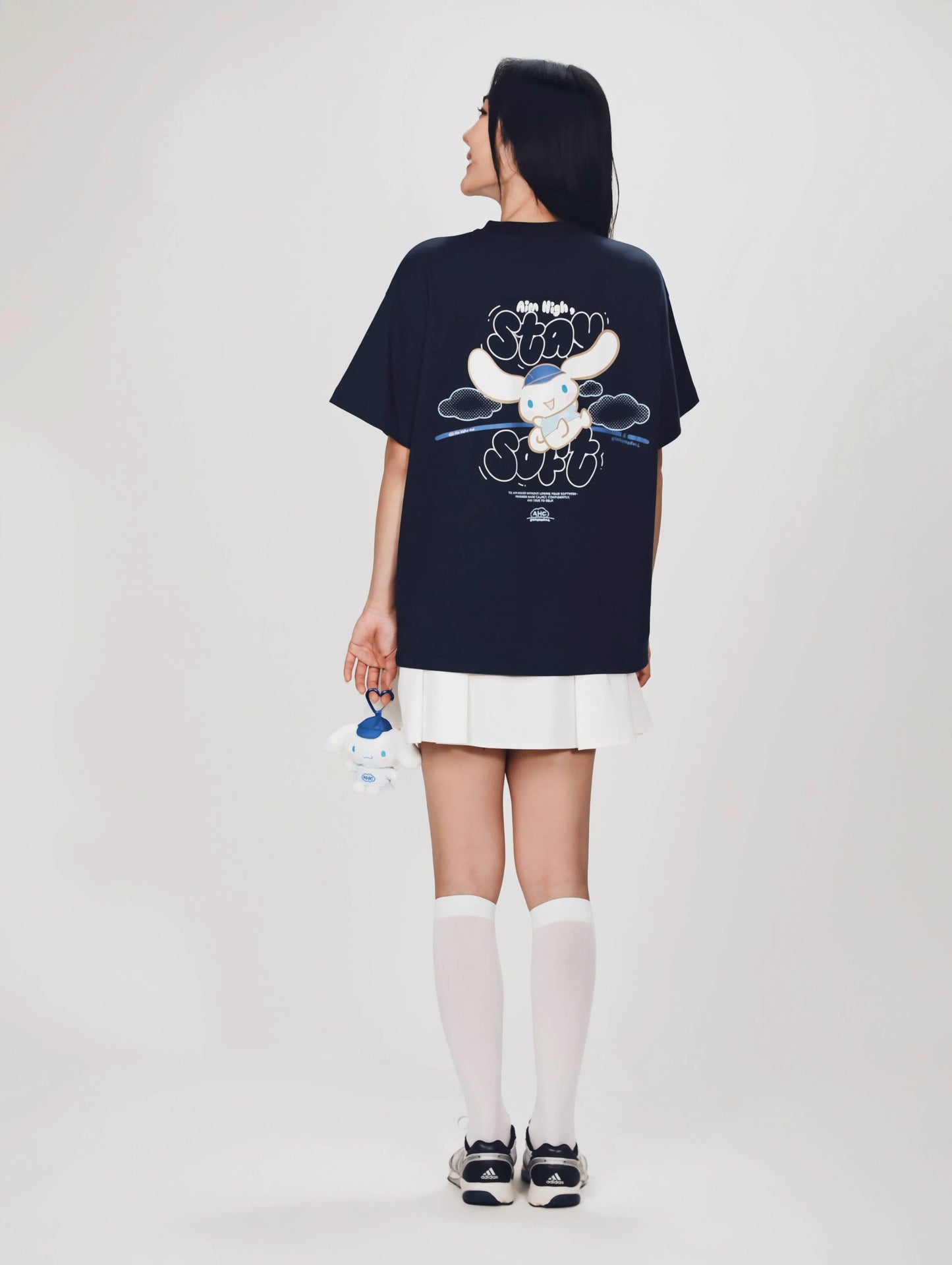 Aim Higher Club ♥ Cinnamoroll Aim High Stay Soft Unisex Tee/ Navy