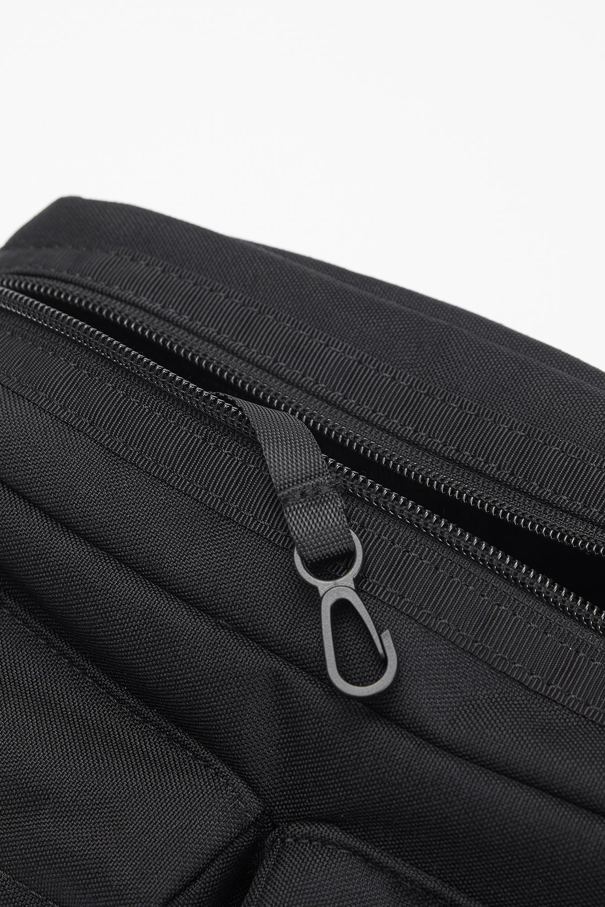 GROCERY CORDURA DOUBLE POCKET SHOULDER BAG/ BLACK