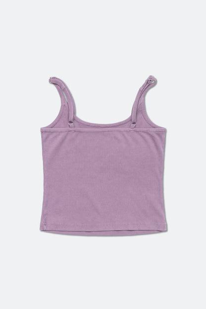 GROCERY WASHED CAMISOLE TANK TOP/ FADED PURPLE