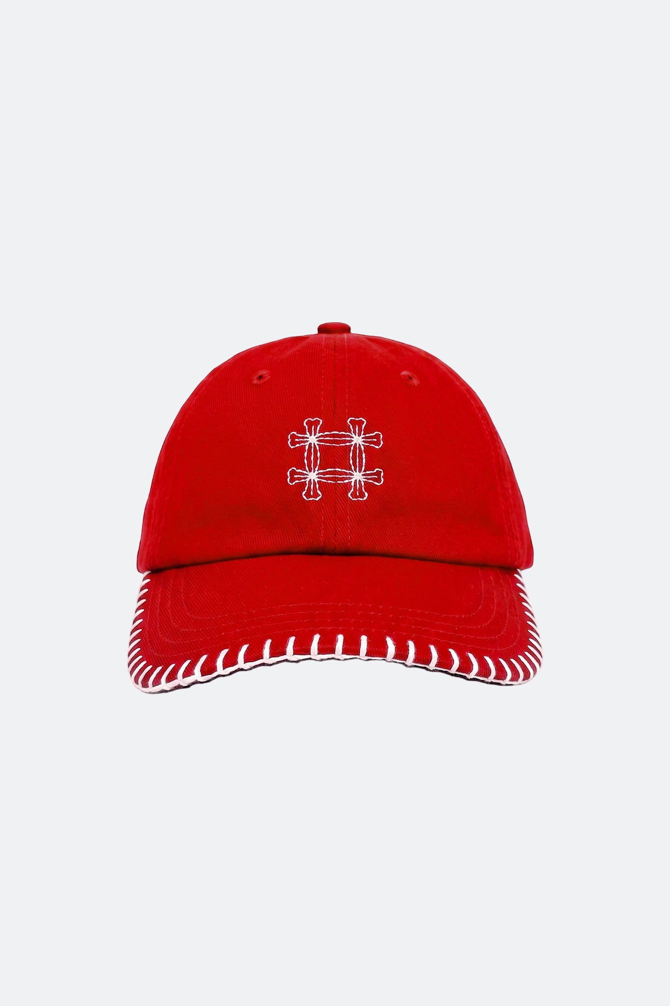 ANYHEX #BRIGHT STITCHING CAP/ RED