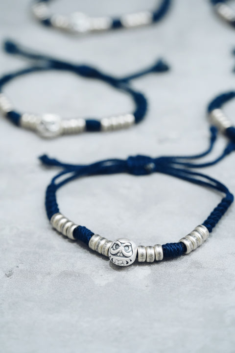 M.ATO【DAMA】Silver Daruma Indigo Bracelet