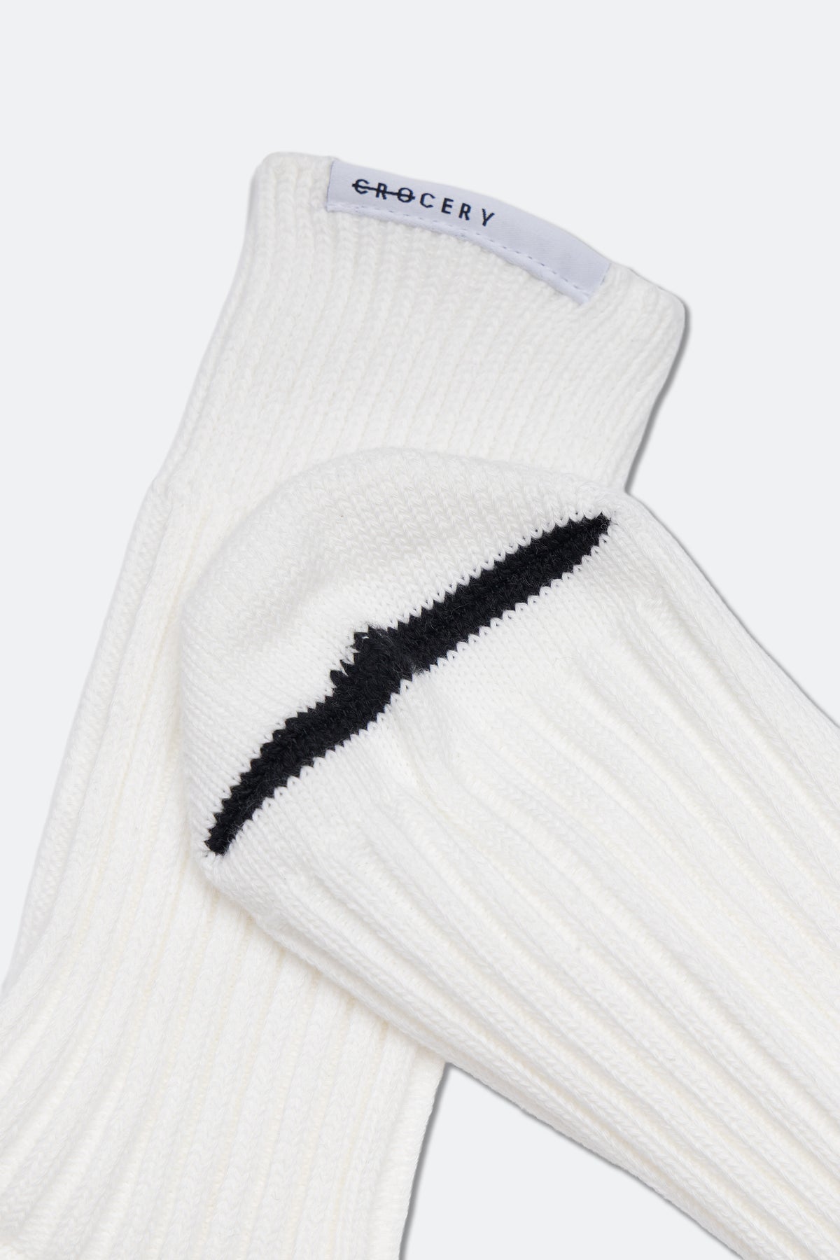 GROCERY HEAVYWEIGHT RIBBED SOCKS PACK / WHITE