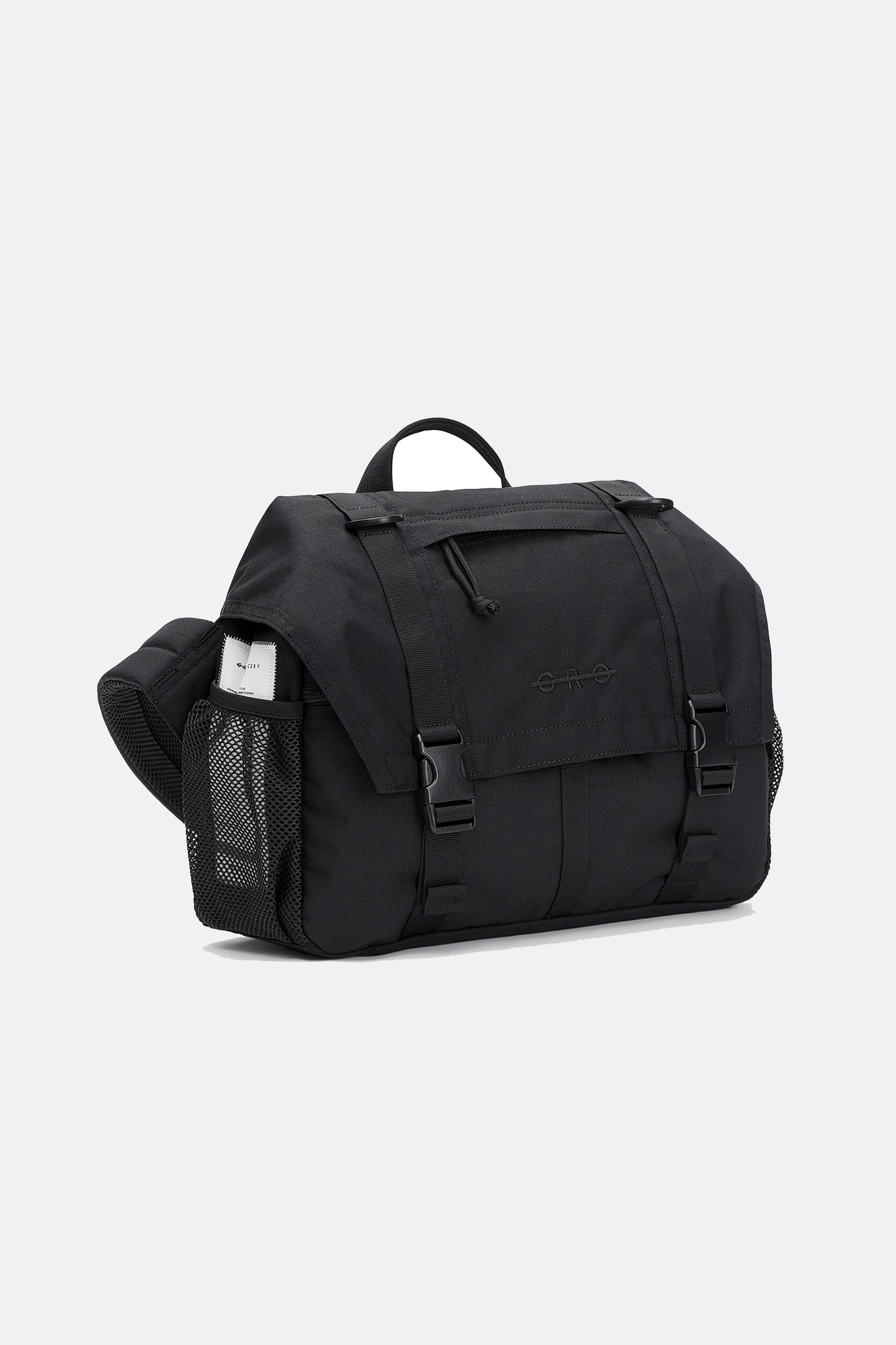 GROCERY CORDURA CROSS BODY MESSENGER BAG/ BLACK