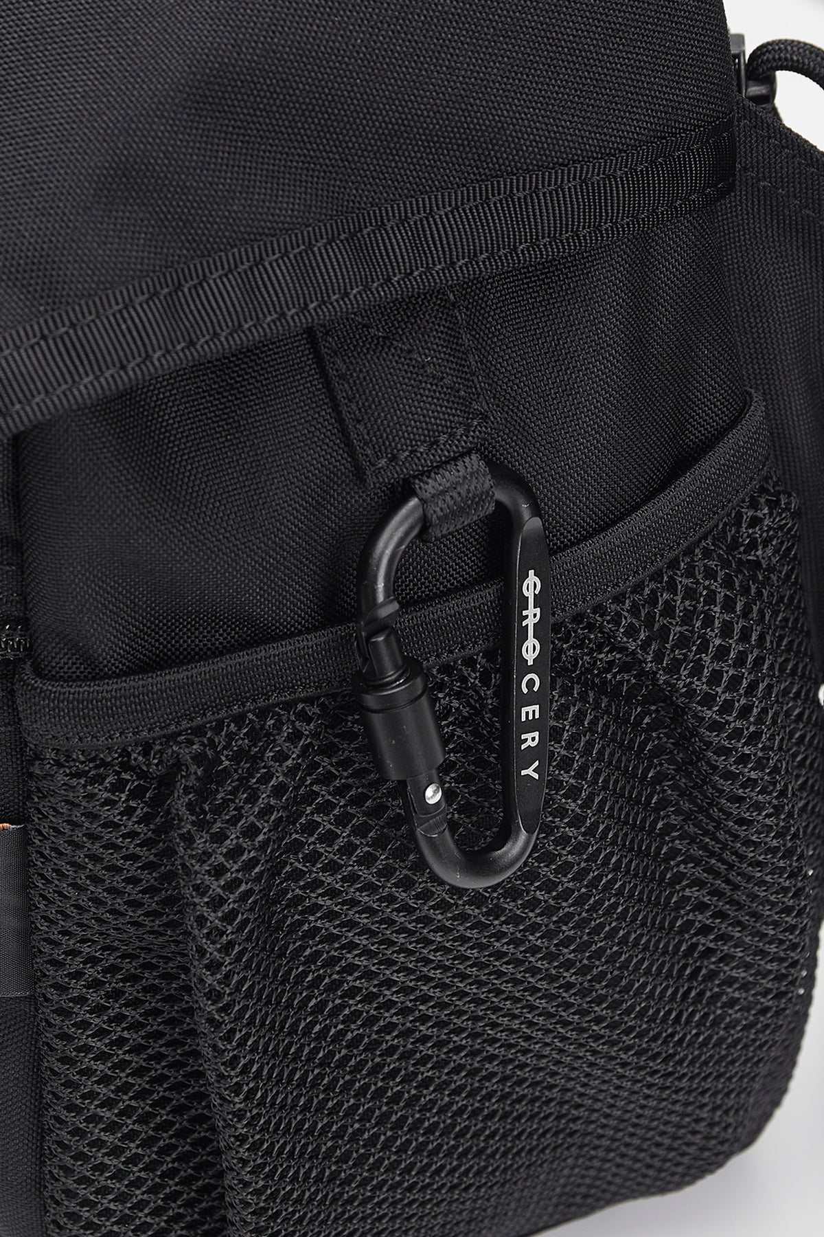 GROCERY CORDURA CROSS BODY MESSENGER BAG/ BLACK