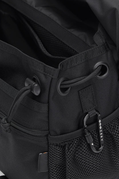 GROCERY CORDURA CROSS BODY MESSENGER BAG/ BLACK