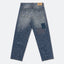 GROCERY x M.ATO PATCHWORK PAINTED WASHED DENIM JEANS/ BLUE