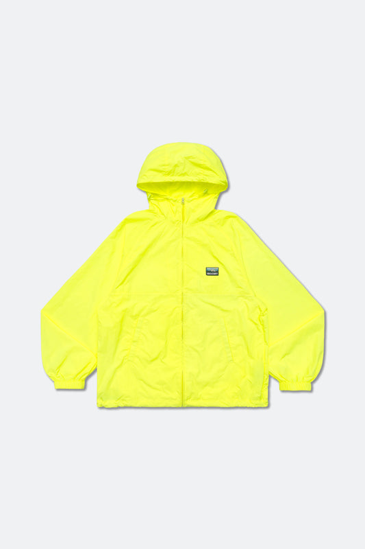 GROCERY PACKABLE NYLON WINDBREAKER/ NEON YELLOW