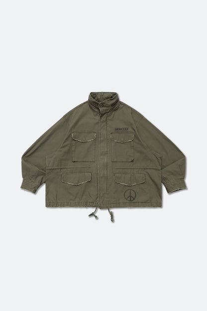 GROCERY M-65 MILITARY FIELD JACKET/ OLIVE