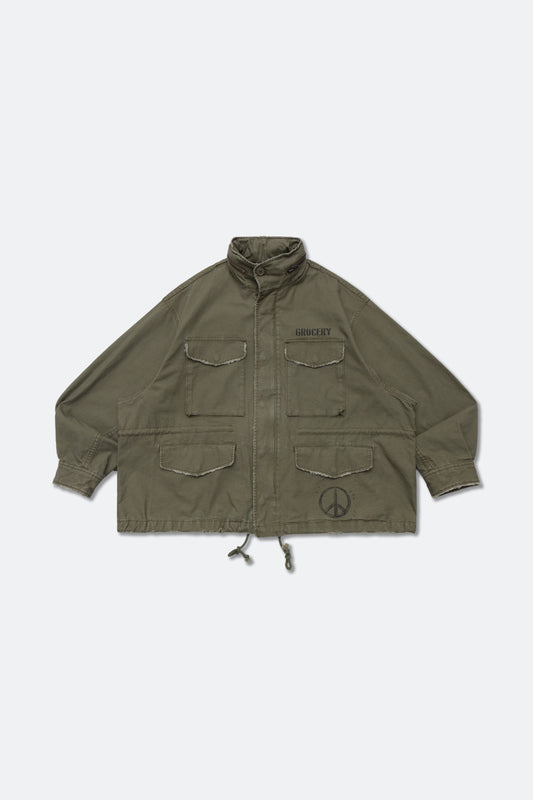 GROCERY M-65 MILITARY FIELD JACKET/ OLIVE