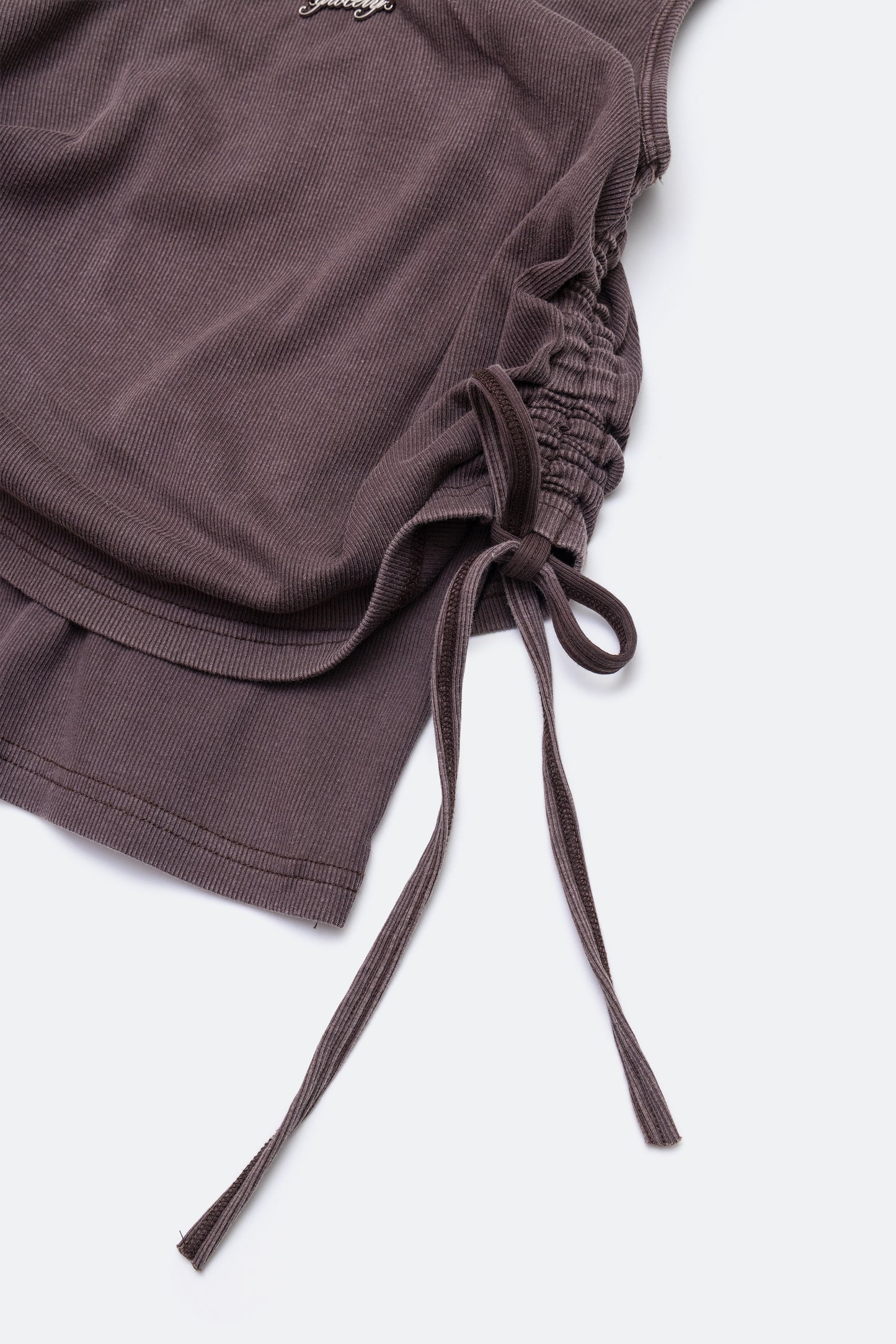 GROCERY WASHED LAYERED TANK TOP/ CHARCOAL