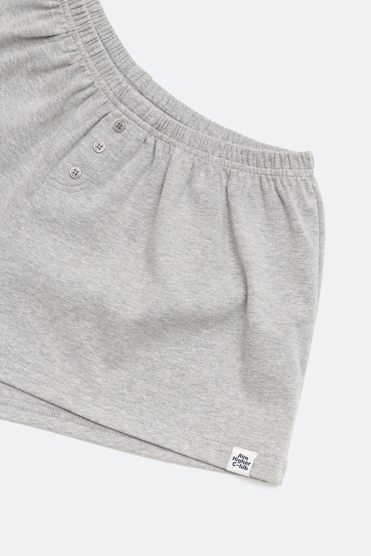 Aim Higher Club Essential Flare Mini Shorts/ Flecking Grey