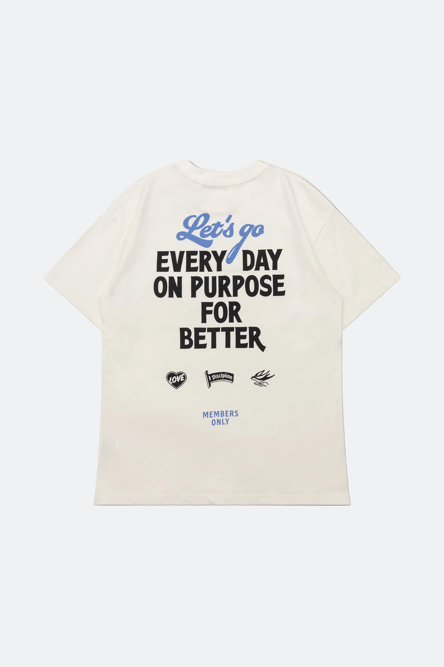 Aim Higher Club Everyday on Purpose Unisex Graphic Tee/ Cream