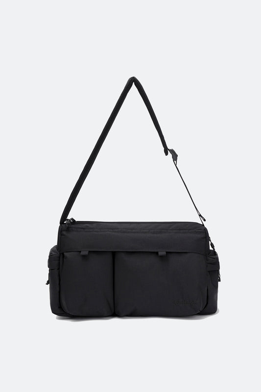 GROCERY CORDURA MULTI POCKET MESSENGER BAG/ BLACK