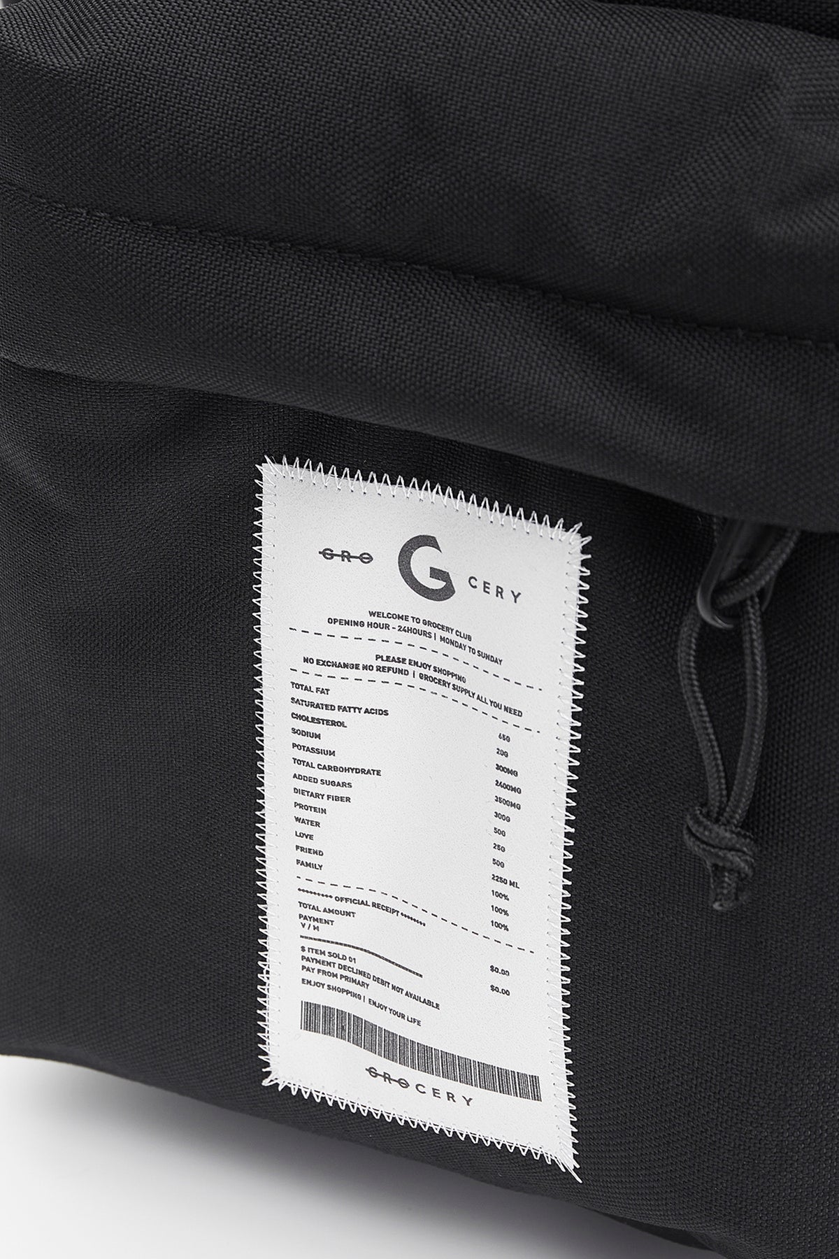 GROCERY CORDURA MULTI POCKET MESSENGER BAG/ BLACK