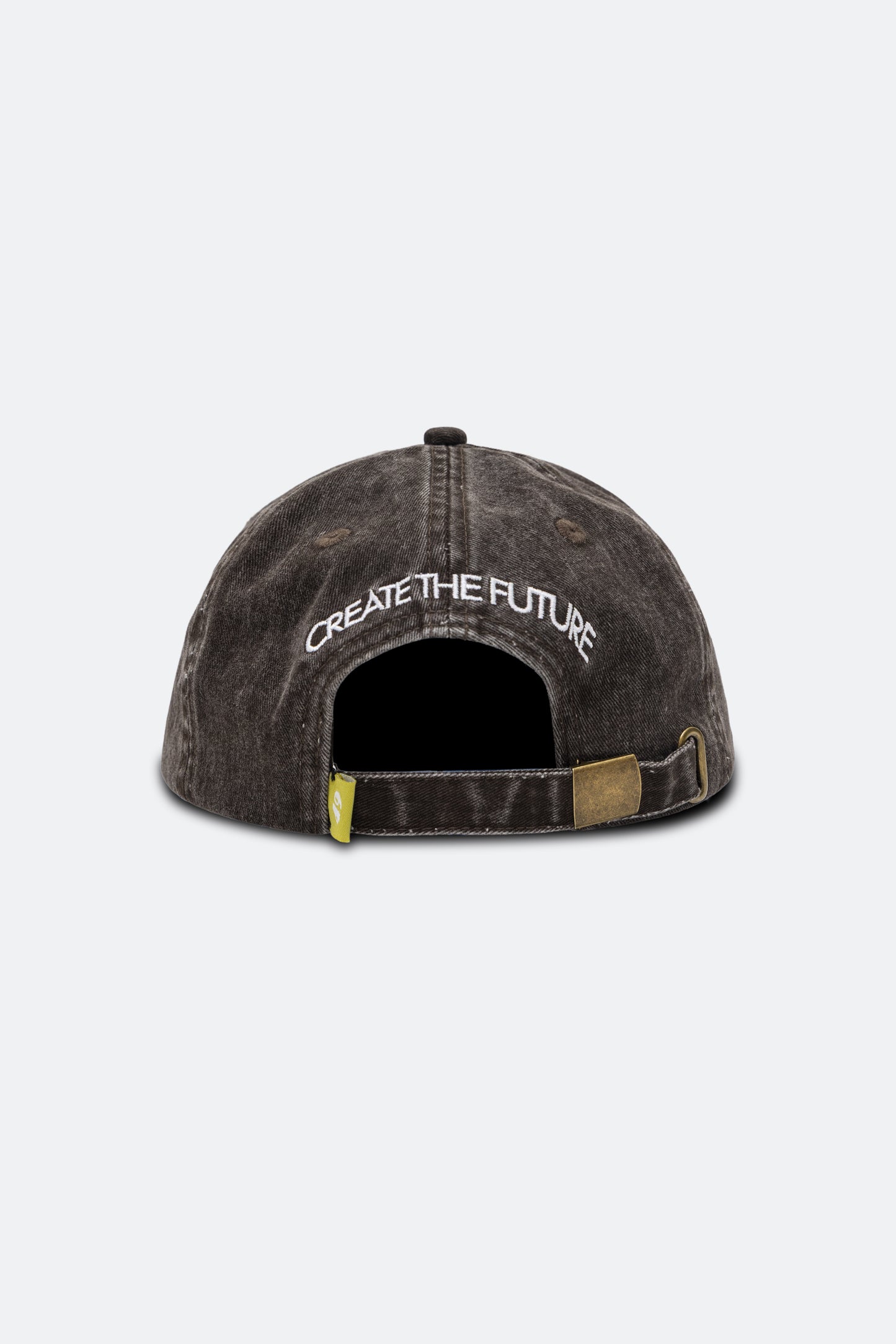 gro. by DM DISTRESSED LOGO CAP/ WASHED BROWN