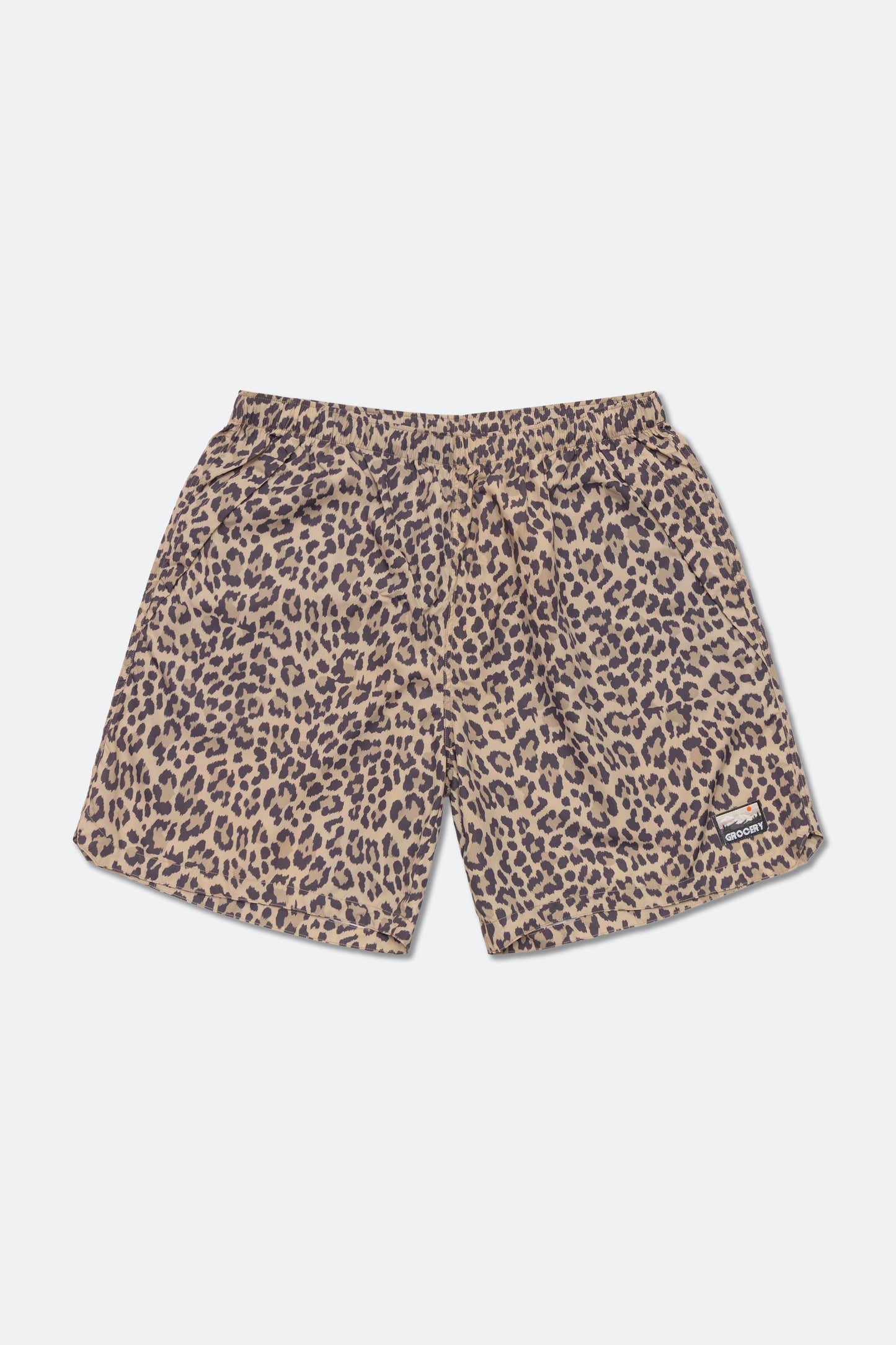 GROCERY DAILY NYLON SHORTS/ LEOPARD