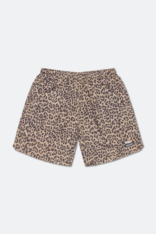 GROCERY DAILY NYLON SHORTS/ LEOPARD