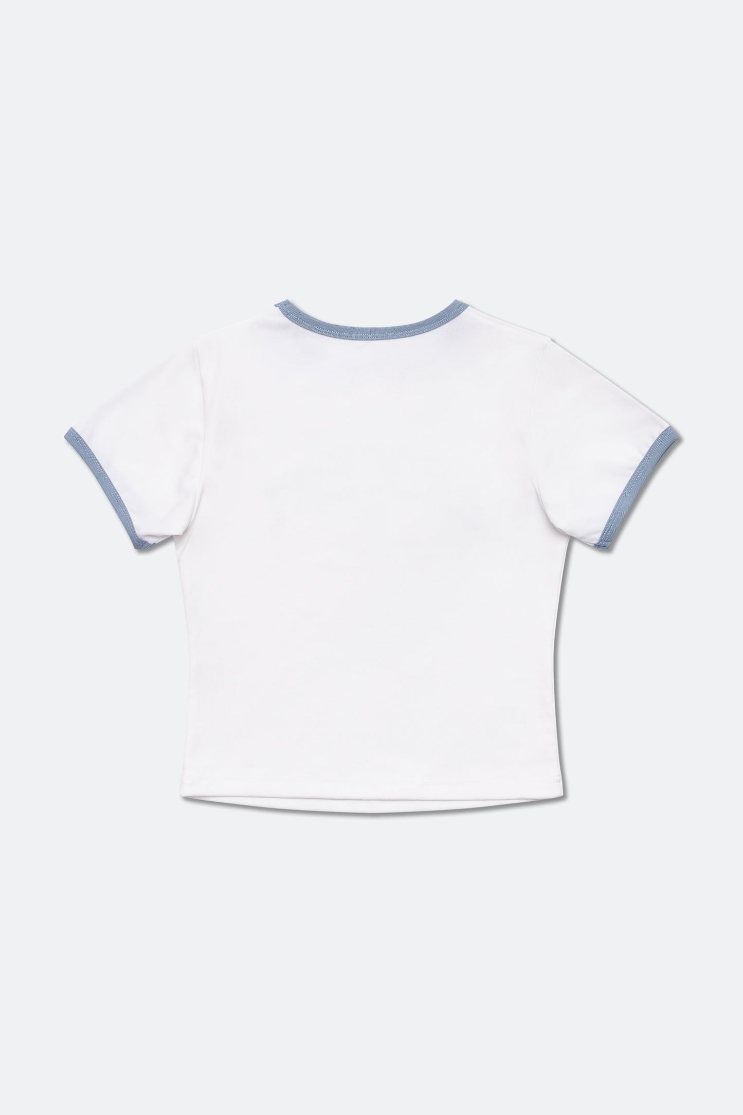 GROCERY COLLEGE LOGO RINGER BABY TEE/ WHITE
