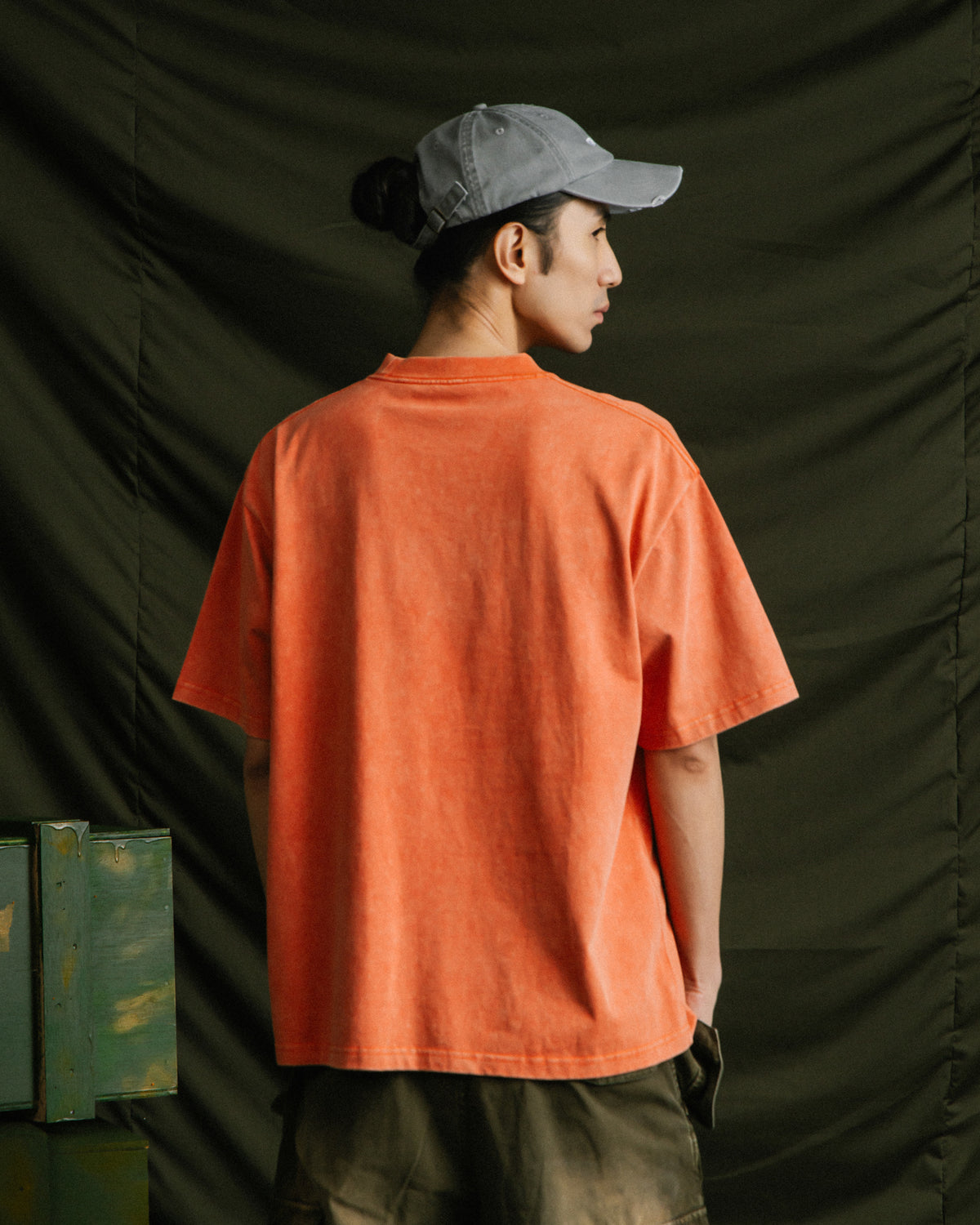 GROCERY LIGHT WASHED DISTRESSED CAP/ LIGHT GREY