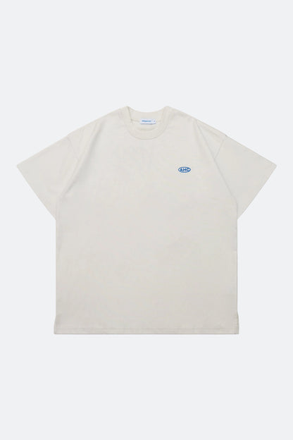 Aim Higher Club Embossed Unisex Logo Tee/ Cream