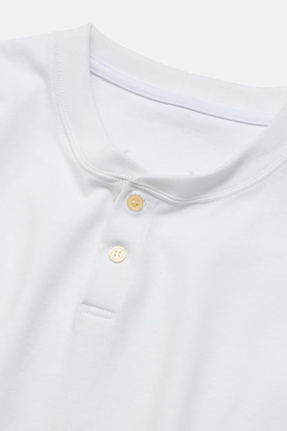 (empty) manual co. henley neck tee/ white