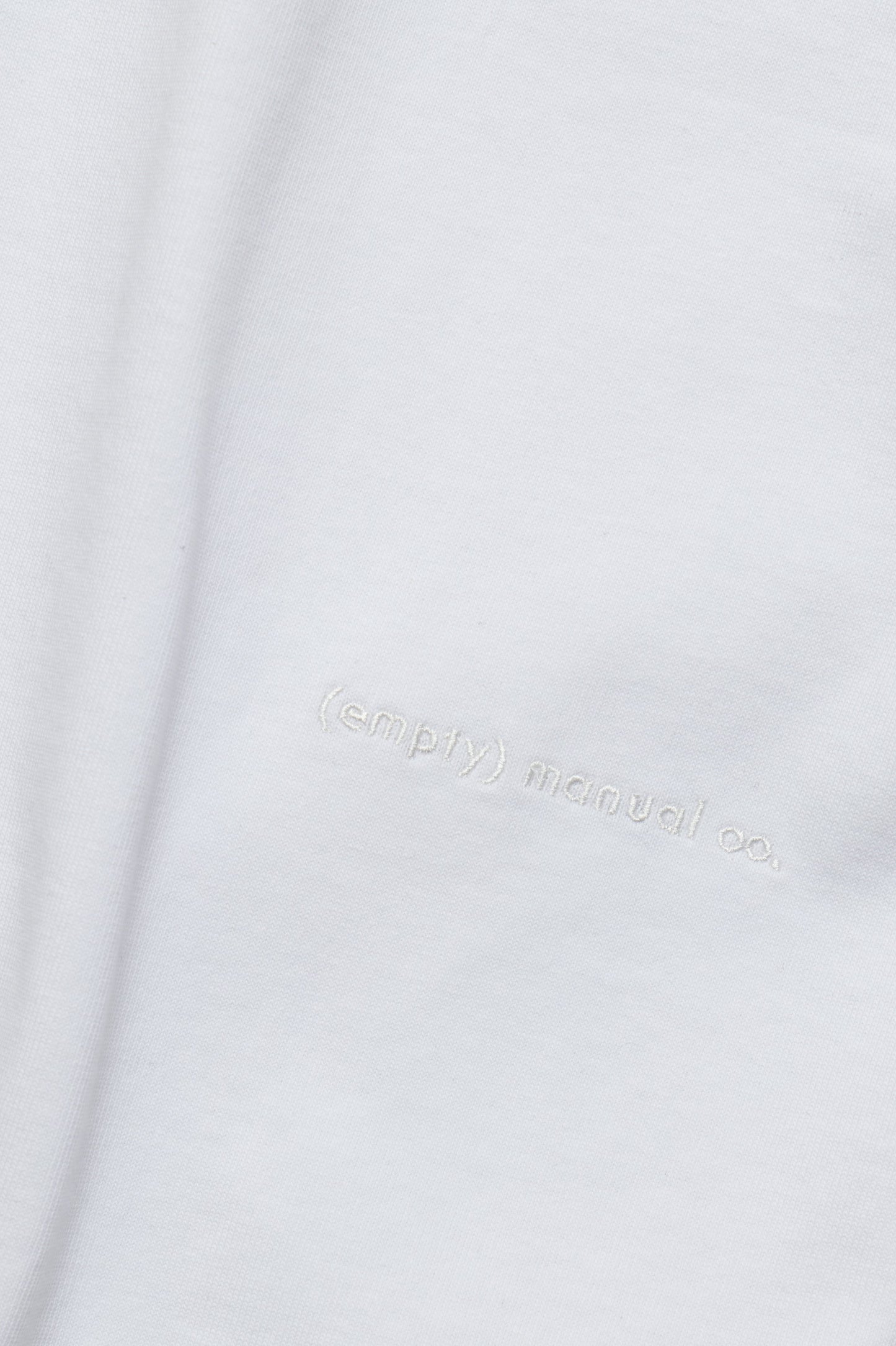 (empty) manual co. henley neck tee/ white