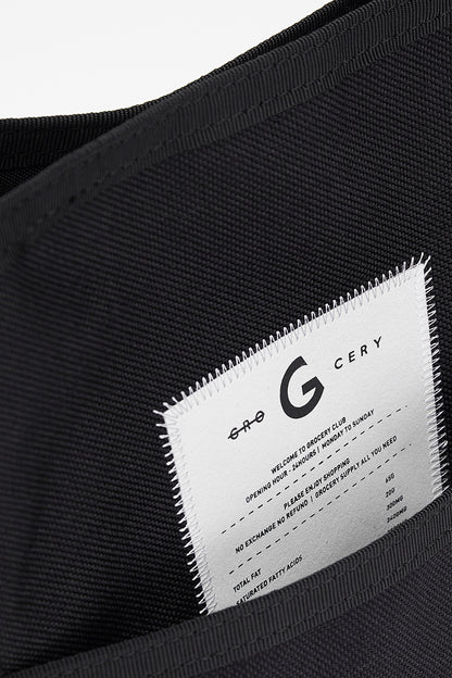 GROCERY CORDURA TOTE BAG/ BLACK