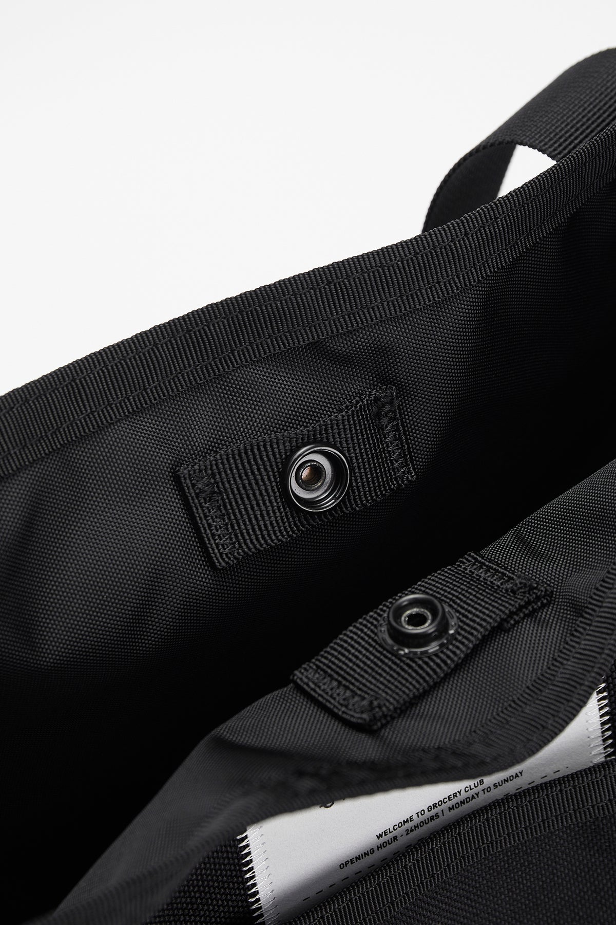 GROCERY CORDURA TOTE BAG/ BLACK