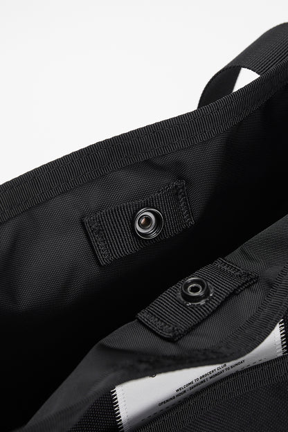 GROCERY CORDURA TOTE BAG/ BLACK