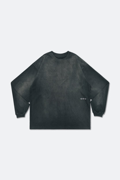 GROCERY FADE WASHED SMALL LOGO LONG TOP/ DARK GREEN
