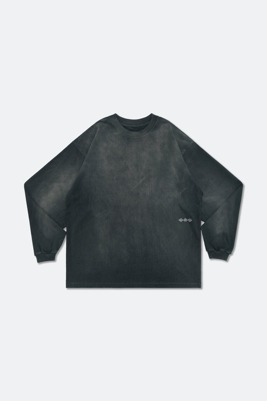 GROCERY FADE WASHED SMALL LOGO LONG TOP/ DARK GREEN