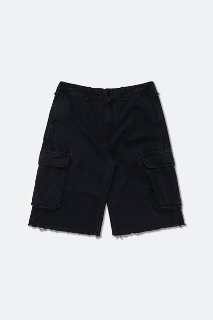 GROCERY BAGGY CARGO SHORTS/ BLACK