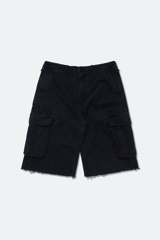 GROCERY BAGGY CARGO SHORTS/ BLACK