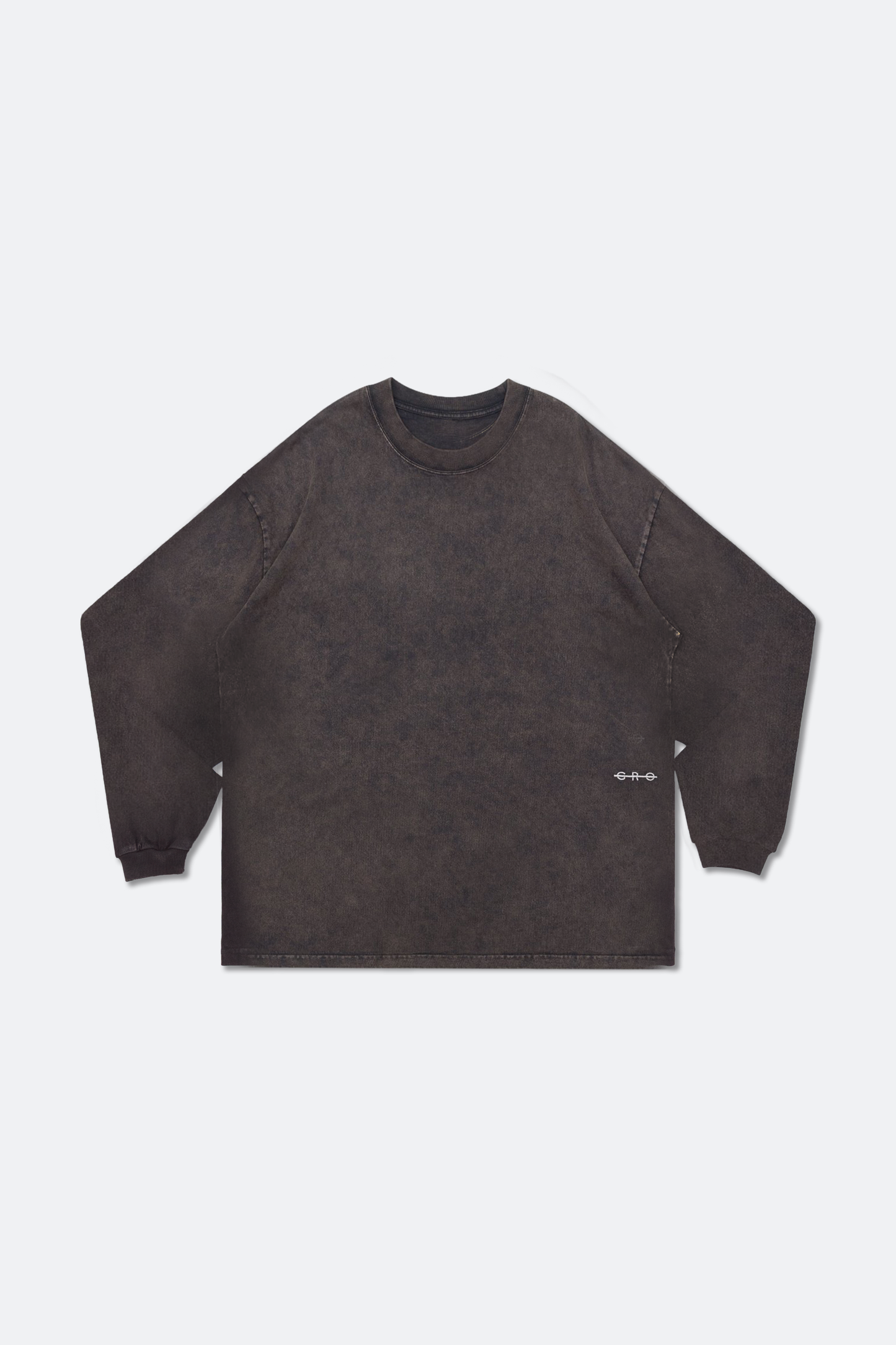 GROCERY SNOW WASHED SMALL LOGO LONG TOP/ WASHED CHARCOAL