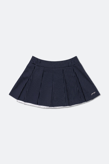 GROCERY LAYERED STRIPE MINI SKIRT/ NAVY