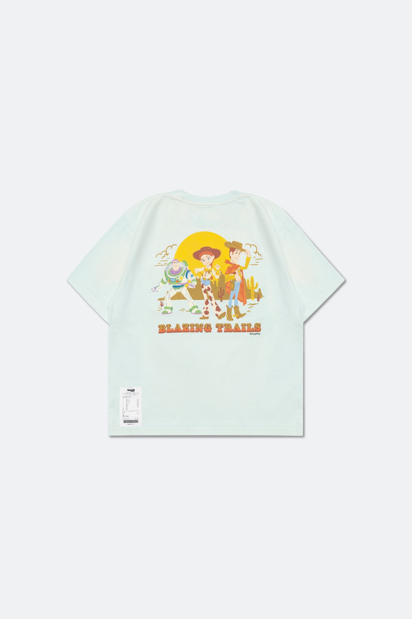 GROCERY | TARMAC | TOY STORY BLAZING TRAILS KIDS WASHED GRAPHIC POCKET TEE/ FADED TIFFANY BLUE