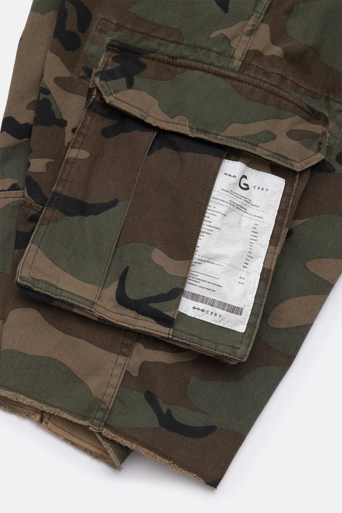 GROCERY BAGGY CARGO SHORTS/ CAMO