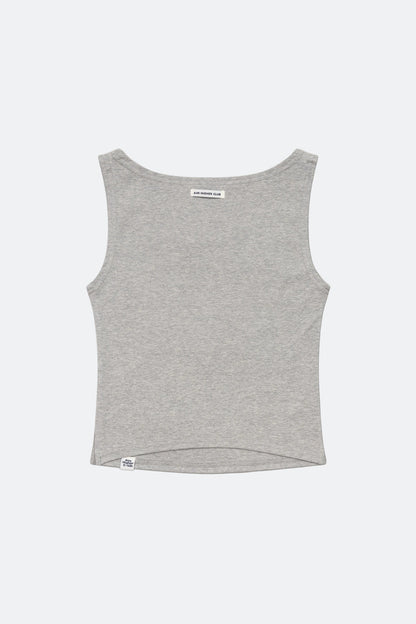 Aim Higher Club Essential Sleeveless Top / Flecking Grey