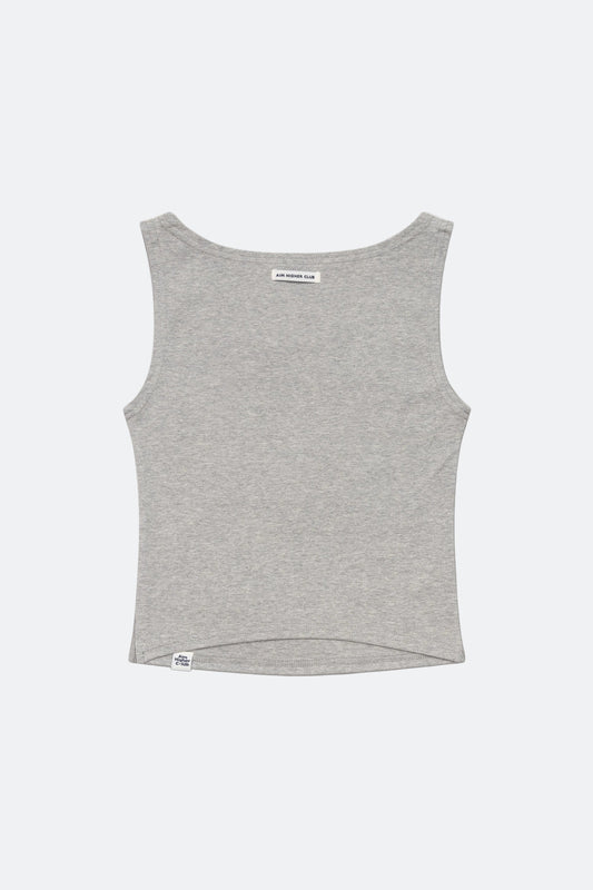 Aim Higher Club Essential Sleeveless Top / Flecking Grey
