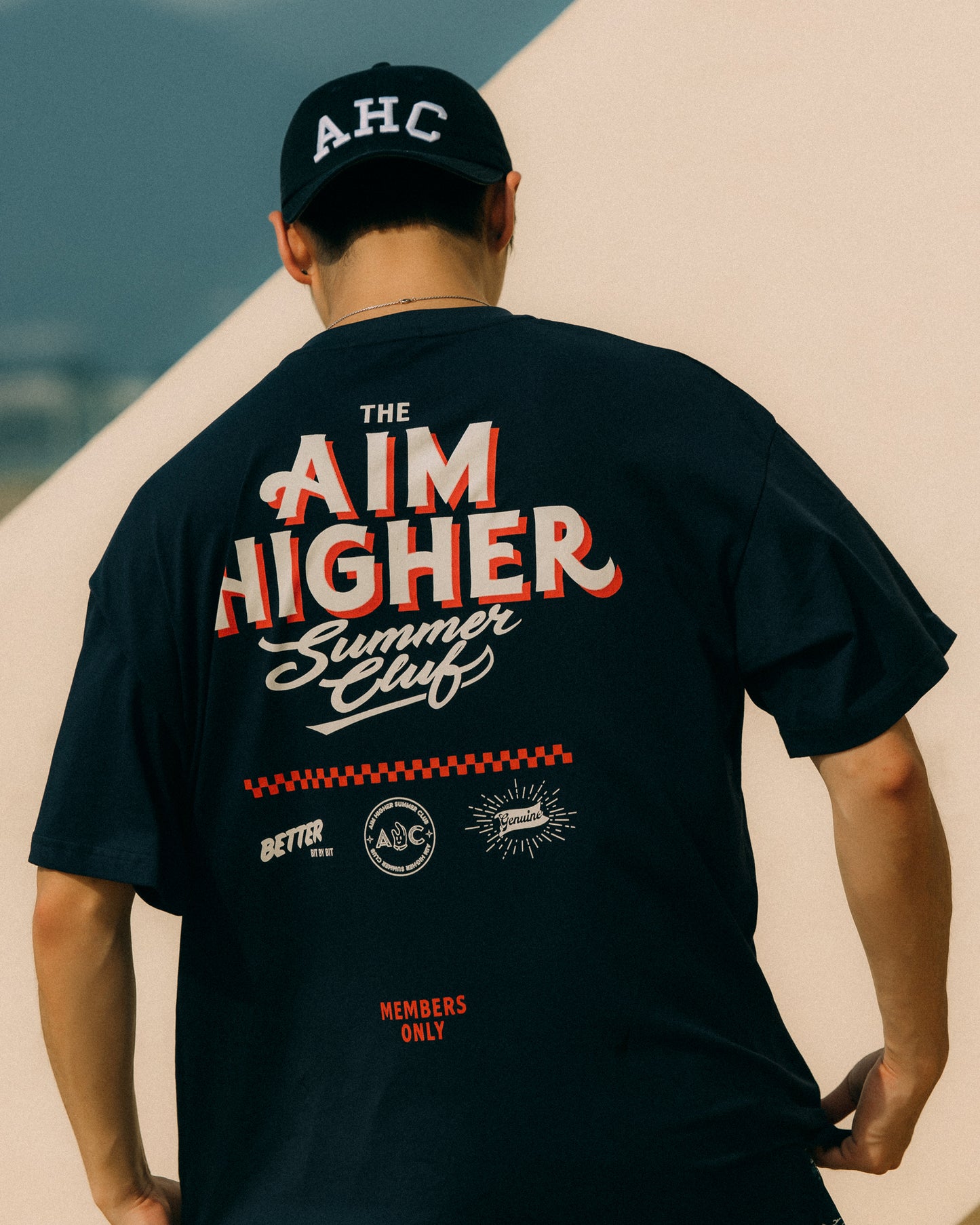 Aim Higher Club College Cap/ Navy