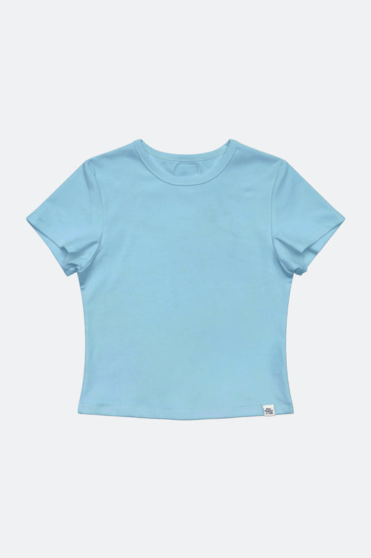Aim Higher Club Essential Fitted Tee/ Vintage Sky Blue